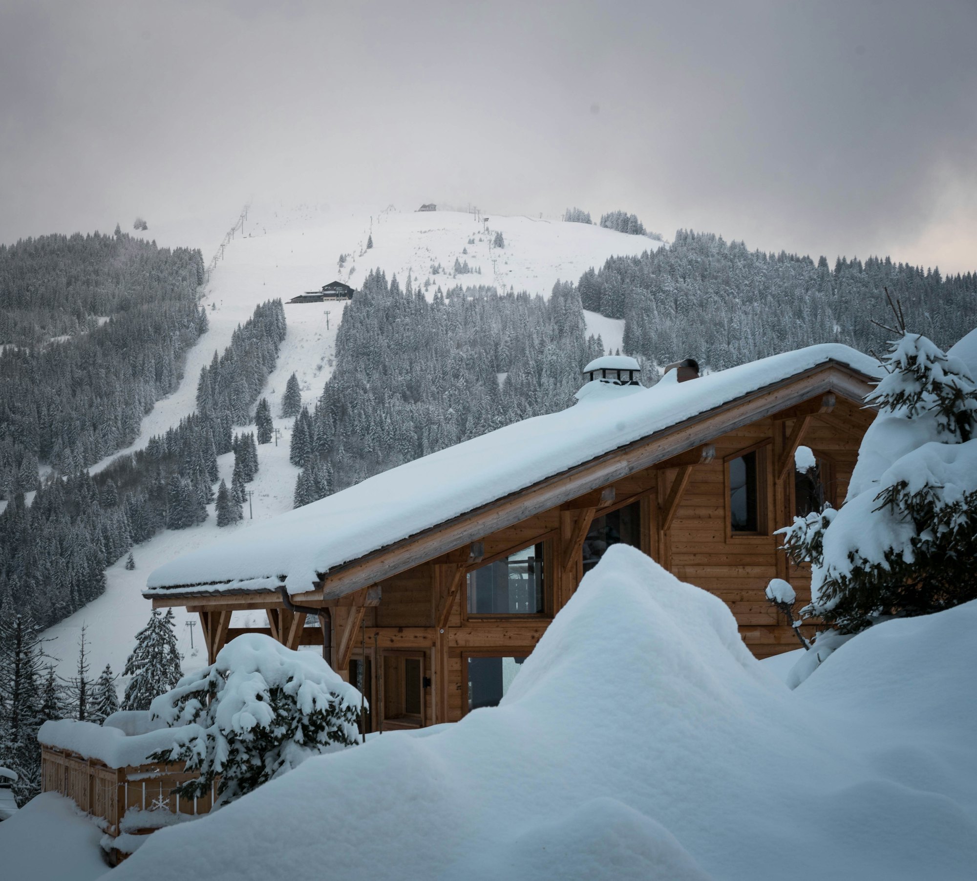 Chalet face au massif du Mont-Blanc, Chamonix